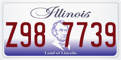 IL license plate Z987739