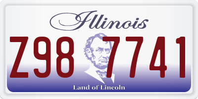 IL license plate Z987741