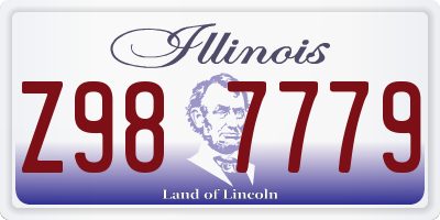 IL license plate Z987779