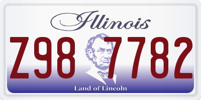 IL license plate Z987782