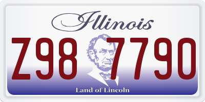 IL license plate Z987790