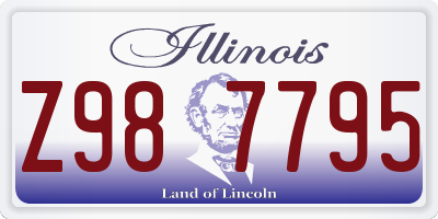 IL license plate Z987795