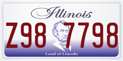 IL license plate Z987798