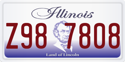 IL license plate Z987808