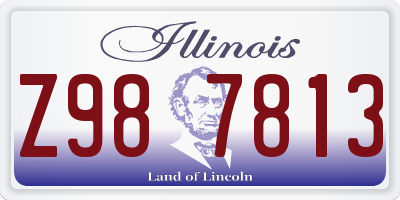 IL license plate Z987813