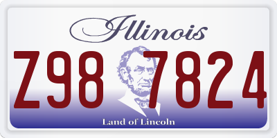 IL license plate Z987824