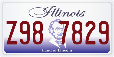 IL license plate Z987829