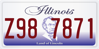 IL license plate Z987871