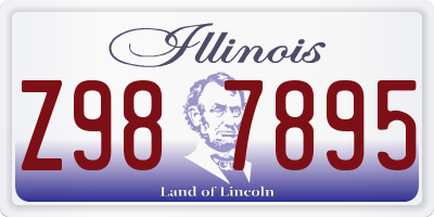 IL license plate Z987895