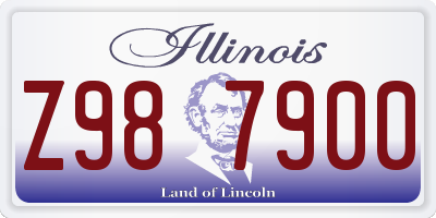 IL license plate Z987900