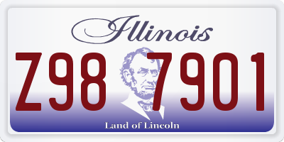 IL license plate Z987901