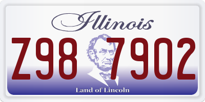 IL license plate Z987902