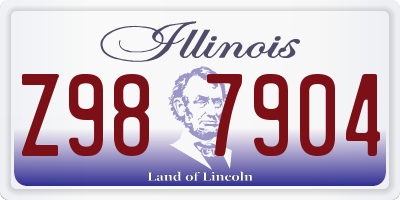 IL license plate Z987904