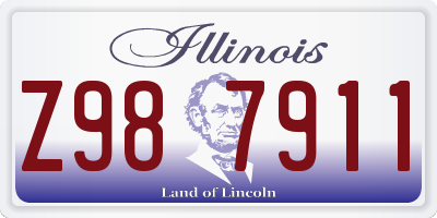 IL license plate Z987911