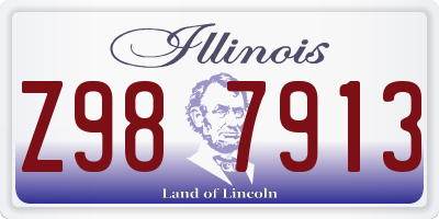 IL license plate Z987913