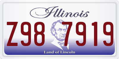 IL license plate Z987919