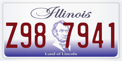 IL license plate Z987941