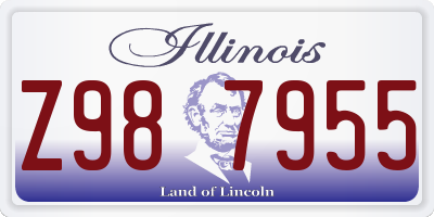 IL license plate Z987955