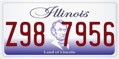 IL license plate Z987956