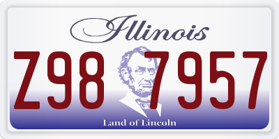 IL license plate Z987957