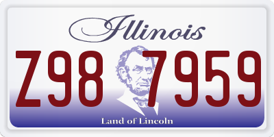 IL license plate Z987959