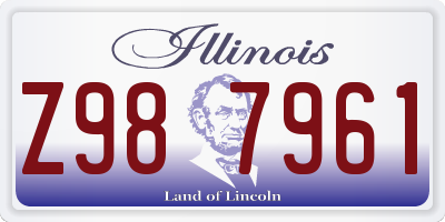 IL license plate Z987961