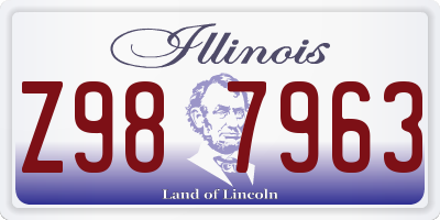 IL license plate Z987963