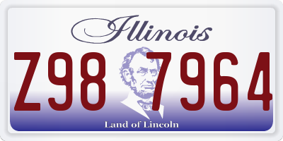 IL license plate Z987964