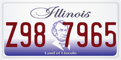 IL license plate Z987965