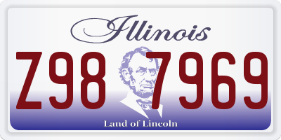 IL license plate Z987969