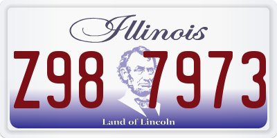 IL license plate Z987973