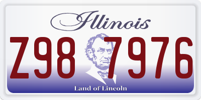 IL license plate Z987976