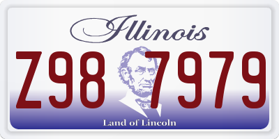 IL license plate Z987979