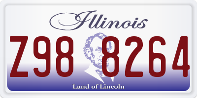 IL license plate Z988264