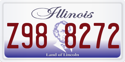 IL license plate Z988272