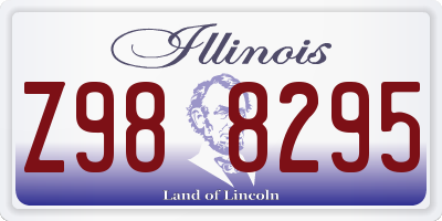 IL license plate Z988295