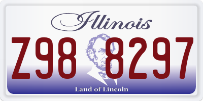 IL license plate Z988297