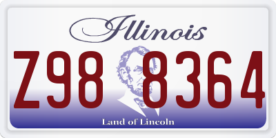 IL license plate Z988364