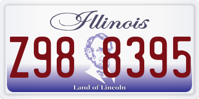 IL license plate Z988395