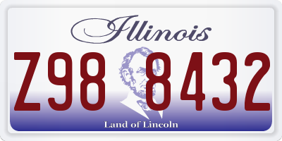 IL license plate Z988432