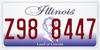 IL license plate Z988447