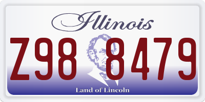 IL license plate Z988479