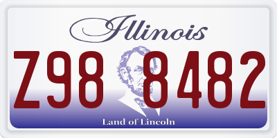 IL license plate Z988482