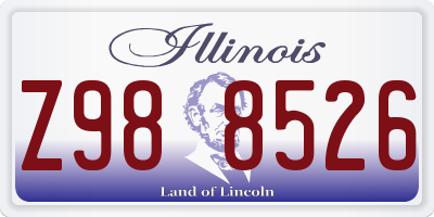 IL license plate Z988526