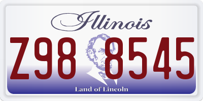 IL license plate Z988545