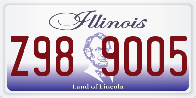 IL license plate Z989005