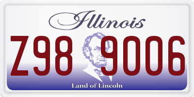 IL license plate Z989006