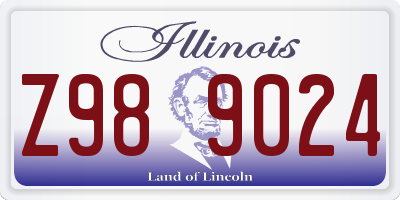 IL license plate Z989024