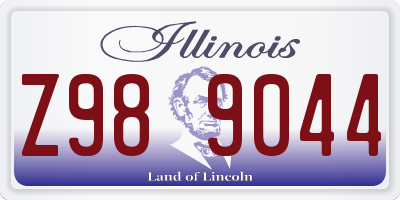 IL license plate Z989044