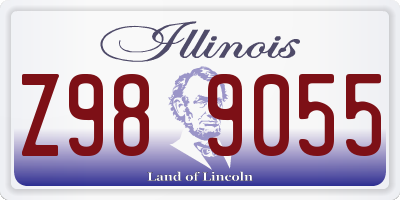 IL license plate Z989055